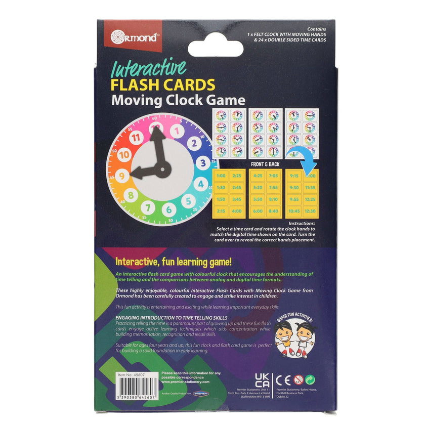 Flash Card Move Ormond Interactive Flash Cards - Moving Clock Game – McArdles iSchool