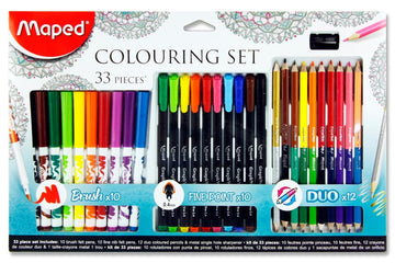 School Stationery Art Supplies 33PCS Artist Kit Mixed Media