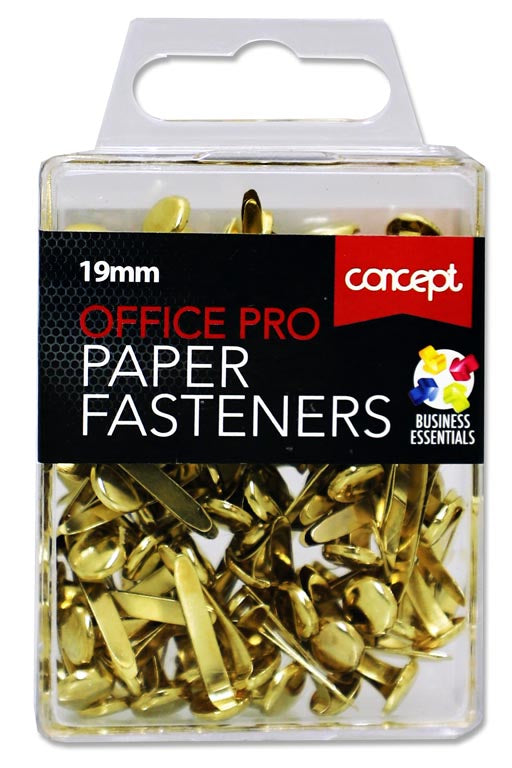 Gold Paper Fasteners - 19mm