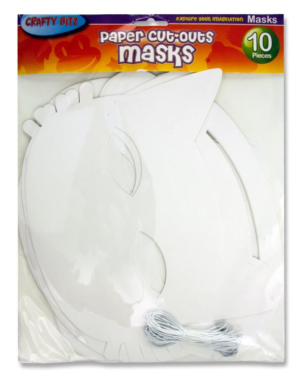 CRAFTY BITZ PKT.10 MASKS - ANIMAL FACES – McArdles iSchool